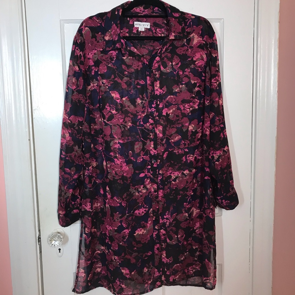 Ava & Viv - 2x floral tunic